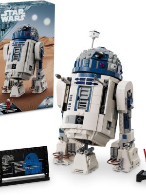LEGO Star Wars R2-D2 Building Toy Set - Play or Display Star Wars Toy for Boys & Girls, Ages 10+ - Gift Ideas for Kids & Fans - Includes 25th Anniversary Darth Malak Minifigure - 75379