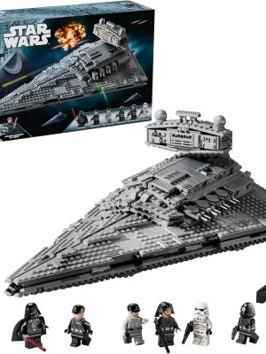 LEGO Star Wars Imperial Star Destroyer Building Toys Set - Build & Display for Boys & Girls, Ages 10+ - Gift for Birthdays - Star Wars Darth Vader & 6 Minifigure Toys - 75394