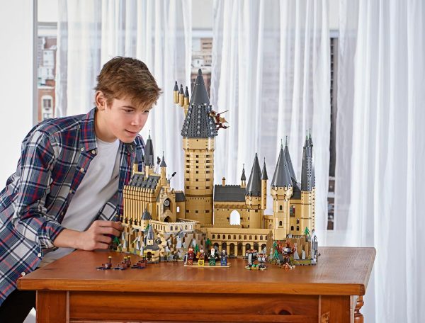 LEGO Harry Potter Hogwarts Castle 71043 Building Set - Model Kit with Minifigures, Featuring Wand, Boats, and Spider Figure, Gryffindor and Hufflepuff Accessories, Collectible for Adults and Teens